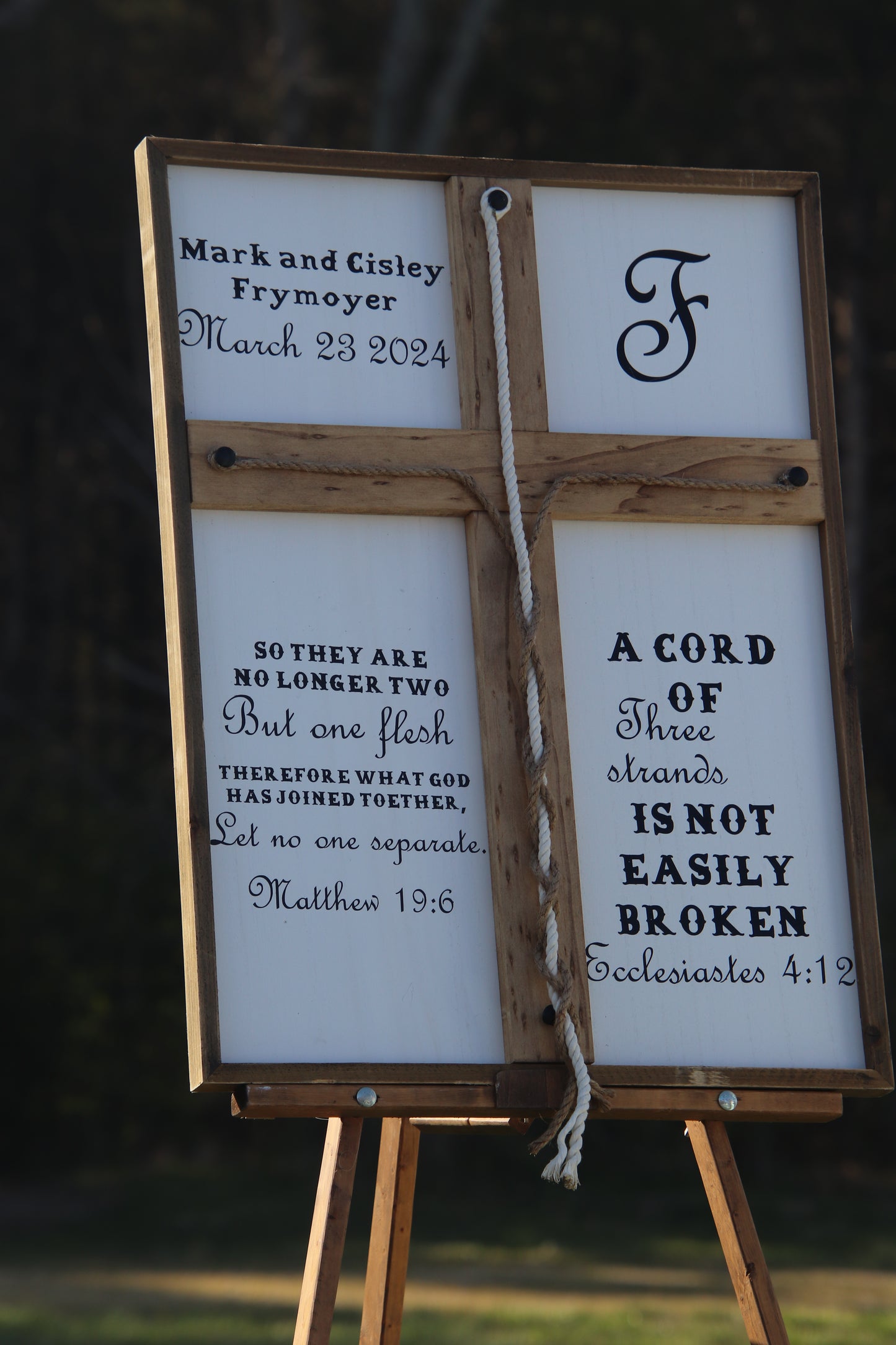 Farmhouse Wedding sign, Wedding Unity, Three cords unity sign, Rustic sign