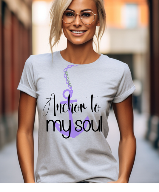 Anchor to My Soul T-shirt, Christian clothing, Religious apparel
