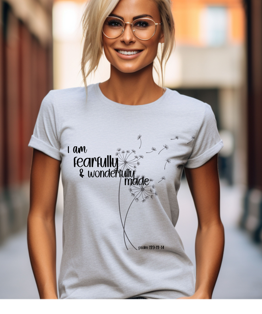 Fearfully made T-Shirt, Christian clothing, Religious apparel