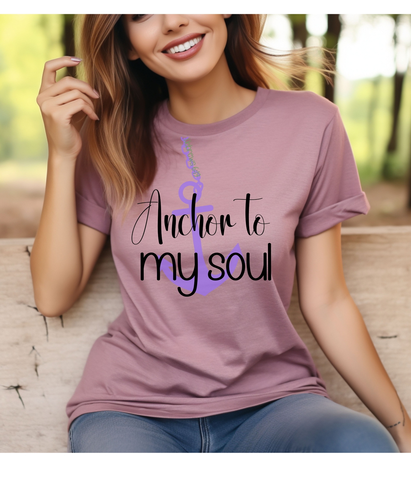 Anchor to My Soul T-shirt, Christian clothing, Religious apparel