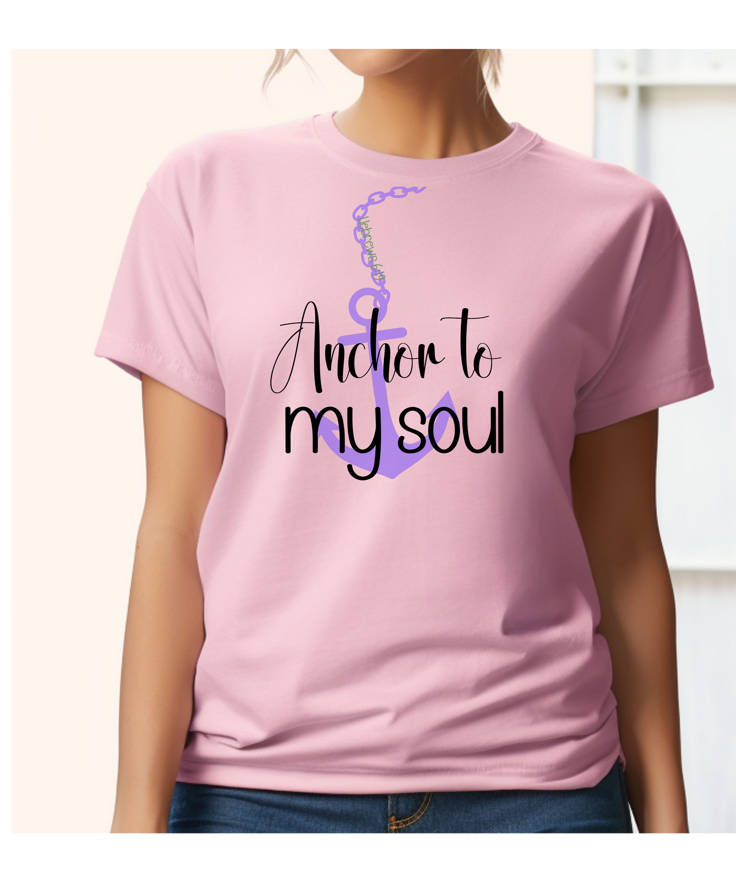Anchor to My Soul T-shirt, Christian clothing, Religious apparel