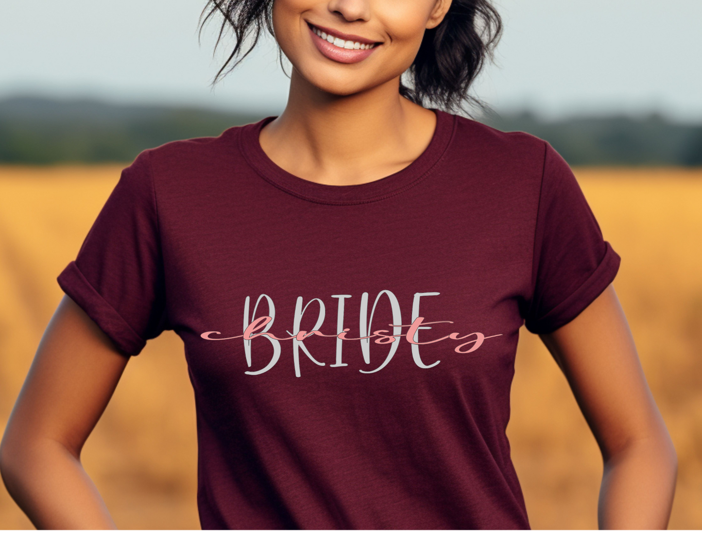 Bride Shirt, Bridal T-shirt, Bridal party, Gift for Bride, Gift for her, Gift for Mother of the bride, Gift for Maid of Honor